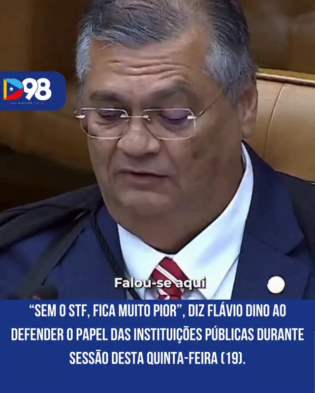 🚨 “Sem o STF, fica muito pior”

Durante sessão plenária desta quinta (19), o ministro Flávio Dino destacou a importância das instituições públicas e defendeu o papel do Supremo no país.

#FlávioDino #STF #Política #Brasil #diário98