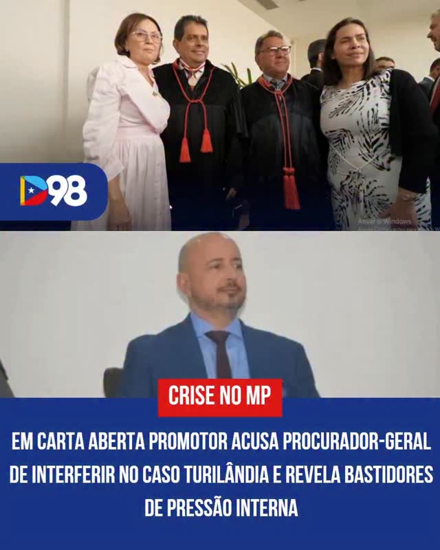 Crise institucional no Ministério Público ⚖️

O promotor Luiz Muniz, ex-coordenador do GAECO, veio a público com denúncias graves contra o procurador-geral de Justiça, Danilo Castro, apontando interferência direta na condução do caso Turilândia. Em carta aberta, ele afirma que houve orientação para emissão de pareceres favoráveis à soltura de investigados, mesmo diante de provas robustas reunidas pela investigação.

Segundo o relato, as intervenções teriam ocorrido inclusive com o chefe do MP fora do país, além de pressões internas para ajustar manifestações jurídicas e até pedidos considerados incomuns, como tratamento diferenciado a investigados. Muniz também afirma possuir registros, incluindo áudios, que comprovariam as acusações.

O caso ganha ainda mais relevância porque decisões do Judiciário mantiveram as prisões, contrariando o posicionamento atribuído à cúpula do Ministério Público, o que levanta questionamentos sobre a coerência institucional e a independência funcional dos promotores.

A crise já resultou no pedido de exoneração coletiva de integrantes do GAECO e expõe um racha interno sem precedentes, com impacto direto na credibilidade da instituição.

O episódio coloca em debate os limites da atuação da chefia do MP, a autonomia dos órgãos de investigação e a necessidade de transparência diante de denúncias tão sensíveis.

#Turilândia #MinistérioPúblico #Diário98 #GAECO