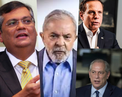 Montagem Dino, Lula, Doria, Ciro