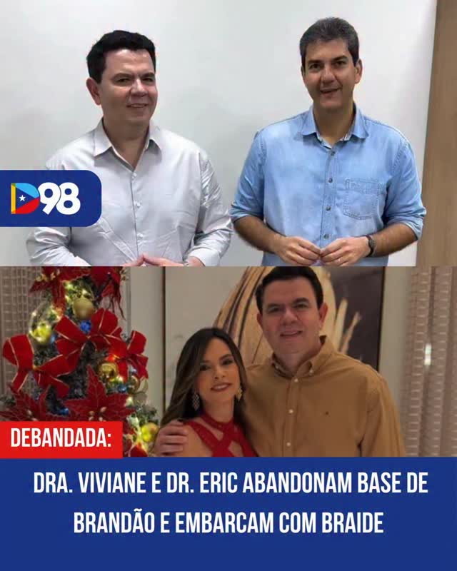 Após o anúncio da pré-candidatura de Eduardo Braide ao Governo do Maranhão, os primeiros movimentos políticos já começam a aparecer no interior do estado.

Em Balsas, a deputada estadual Dra. Viviane e o ex-prefeito Dr. Eric, ambos do PDT, dão sinais de afastamento da base do governador Carlos Brandão e se aproximam do grupo de Braide. O movimento chama atenção pelo peso político do casal na região sul do estado e pela possibilidade de migração para o PSD.

Mais do que uma mudança partidária, a articulação tem impacto direto no cenário de 2026, porque envolve lideranças com influência local, base eleitoral e presença no interior. 

Leia mais em diario98.com ou ou link da bio

#PolíticaMA #Maranhão #Braide #Brandão #Eleições2026 Diario98