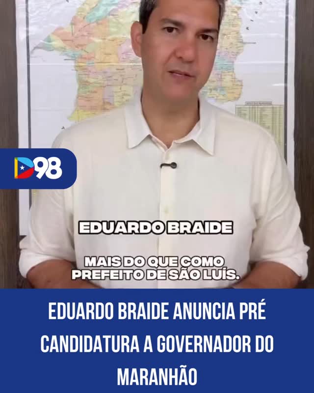 Eduardo Braide anunciou, na manhã desta terça-feira, sua pré-candidatura ao Governo do Maranhão. Em vídeo publicado no Instagram, o prefeito de São Luís destacou o legado de sua gestão na capital e afirmou que quer disputar o comando do estado com a proposta de “tirar o Maranhão do atraso”.

Na gravação, Braide diz que pretende governar sem amarras, sem erros e sem interesses escondidos. “Nós não temos a máquina, nós não temos o dinheiro, mas temos algo muito maior: a força do povo”, declarou.

Para viabilizar a candidatura, Braide deve renunciar ao comando da Prefeitura de São Luís até o dia 4 de abril.

Saiba mais em diario98.com

#EduardoBraide #Maranhão #Política #SãoLuís #Eleições Diario98