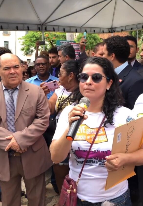 Vereadores apoiam publicamente greve dos professores e escancaram enfraquecimento de Braide