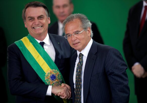 Guedes e Bolsonaro real