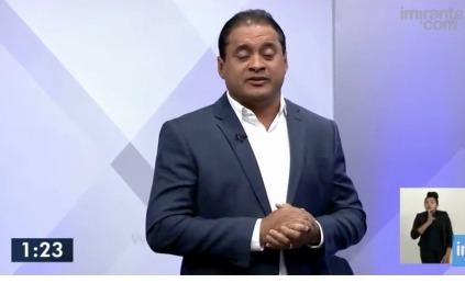 Weverton durante debate promovido pelo imirante