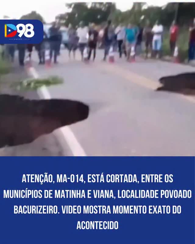 🚧 A situação na MA-014 preocupa moradores e quem precisa passar pela região.
Após fortes chuvas na Baixada Maranhense, um trecho da rodovia entre Viana e Matinha, na altura do povoado Bacurizeiro, rompeu completamente. A força da água destruiu parte da estrada e deixou o tráfego totalmente interditado.
Desde a noite anterior, o local já estava isolado por risco de desabamento, após bueiros serem deslocados. Na manhã desta segunda-feira (4), imagens mostram o cenário de destruição, com a via cedendo por completo.
Quem depende da MA-014 agora precisa buscar caminhos alternativos e redobrar a atenção. A situação também reacende o debate sobre as condições da estrada e a necessidade de obras mais resistentes na região.
#MA014 #Maranhão #BaixadaMaranhense #VianaMA #Matinha Chuvas Infraestrutura Estradas Trânsito Notícia