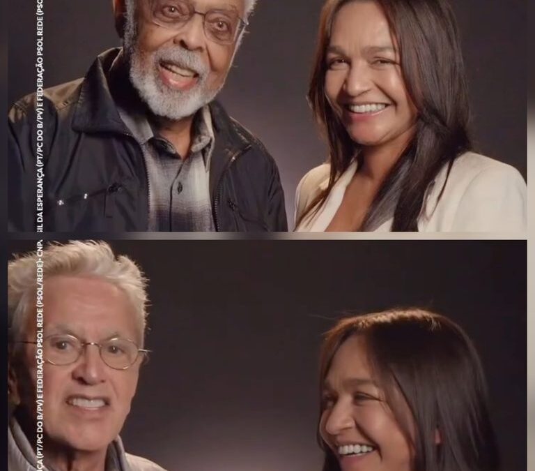 Apoio de peso na MPB: Caetano Veloso, Gilberto Gil e Paulinho da Viola pedem votos para Eliziane Gama